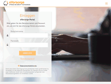 Tablet Screenshot of evorsorge.de